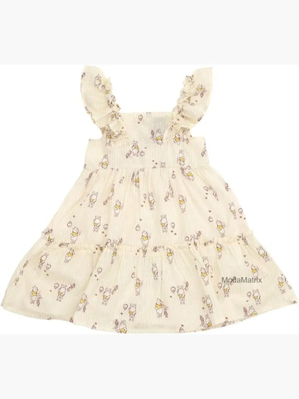 Square Neck Ruffle Sleeveless Dress for Toddler Girls
